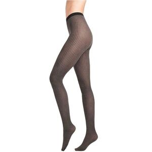 Wolford Trinity Tights Black/Sheer Size XS